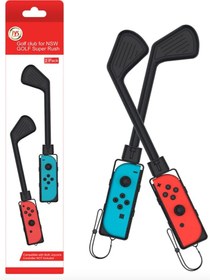 Resim Aokicase Nintendo Switch Joy-Con Controller Accessories Mario Golf: Super Rush Mario Golf Club Nintendo Switch Oyun için İki Paket, Siyah 