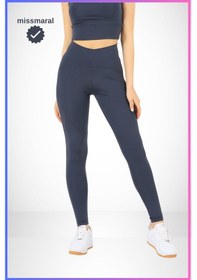 Resim Slim Fit Tayt Yüksek Bel Toparlayıcı Antrasit Spor Model Flatlock Dikiş Detaylı Oslo 1090 Antrasit 