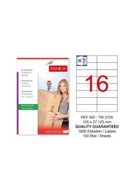Resim Tanex Tw-2105 Sevkiyat ve Lojistik Etiketi 105x37,125 mm 