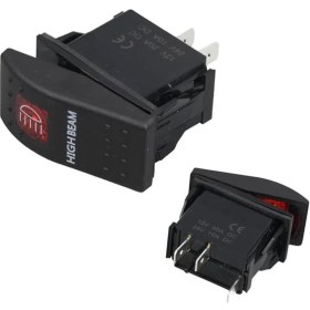 Resim Powermaster Projektör Sembollü Işıklı 3 Pinli On-Off 12-24V Marin Switch 