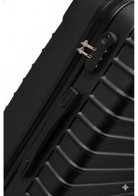 Resim Orta Boy Valiz 4x2 Teker Siyah-siyah 1168-s Siyah 