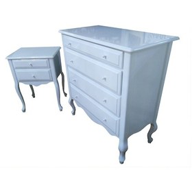 Resim Şifonyer-Komodin Aslan Model Kayın Torna Ayak Çekmec 1Ade Parlak 