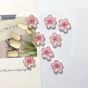 Resim 7 adet Pembe Kiraz Çiçeği Mıknatısı, Sevimli Dekoratif Buzdolabı Mıknatısları, Ofis Beyaz Tahtası, Dolaplar, Bulaşık Makineleri, Mutfak ve Ev Dekorasyonu, Plastik Yuvarlak Şekil, Noel Tatil Hediye Fikri 