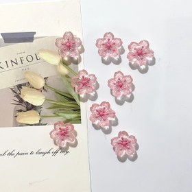 Resim 7 adet Pembe Kiraz Çiçeği Mıknatısı, Sevimli Dekoratif Buzdolabı Mıknatısları, Ofis Beyaz Tahtası, Dolaplar, Bulaşık Makineleri, Mutfak ve Ev Dekorasyonu, Plastik Yuvarlak Şekil, Noel Tatil Hediye Fikri 