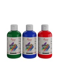 Resim Red Rose Yeşil-mavi-kırmızı Akrilik Boya 3'lü Set 3 x 250 G 