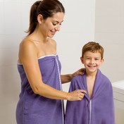 Resim Ultra Yumuşak Aile Banyo Havlusu Seti (1/2/3 Paket) Babalar/Anneler/Çocuklar için - Yumuşak Mercan Polar Emici Çok Amaçlı Banyo Örtüsü, Banyo, Spa, Plaj veya Şal/Atma için Modern Düz Renkli Havlular, Çeşitli Renkler, Yıkama Bezi 