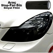 Resim Tiger Marketing Siyah Stop Far Filmi Folyosu Kaplama Şeffaf Dayanıklı 1 Metre 
