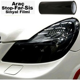 Resim Tiger Marketing Siyah Stop Far Filmi Folyosu Kaplama Şeffaf Dayanıklı 1 Metre 