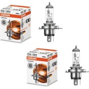 Resim Osram H4 Far Ampulü 12V 60/55W Tırnaklı P43T 64193-MADE In Germany- 2 Adet 