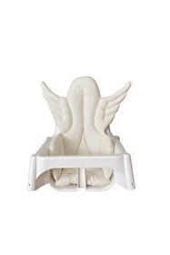Resim Pamuk Atölyesi Antilop Melek Kanatlı Küçük Mama Sandalyesi Minderi - Beyaz 