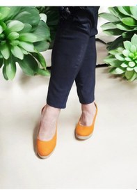 Resim Kadın Yazlık Dolgu Topuklu Rahat Ayakkabı Turuncu 