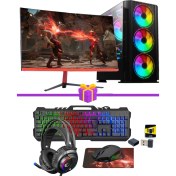 Resim Ramtech Trend X70 I5 9400F 32GB Ram 960GB SSD RX580 8gb 23.6 165HZ Monitör Oyuncu Masaüstü Bilgisayar 