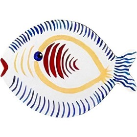 Resim Balık Tasarım Ahşap Supla - Amerikan Servis - Tabak Altı Model 6 Çok Renkli 