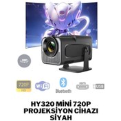 Resim Wearfitpro HY320 Mini 720P Android Wireless Bluetooth Destekli Projeksiyon Cihazı Siyah 
