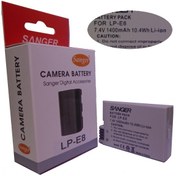 Resim SANGER Sanger LP-E8, Canon EOS 700D Fotoğraf Makinesi İçin, Lion Batarya Ankaradan..Ücretsiz, Anında Kargo..