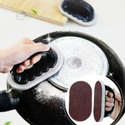 Resim 1 adet Ergonomik Tutma Saplı Çok Amaçlı Mutfak Temizleme Süngeri - Yeniden Kullanılabilir, Yüksek Yoğunluklu Zımpara Süngeri Tencere, Tava ve Ocaklar için - Banyo ve Mutfak Temizliği için İdeal, Mutfak Süngeri|Ergonomik Tutuş|Dayanıklı Mutfak Süngeri 