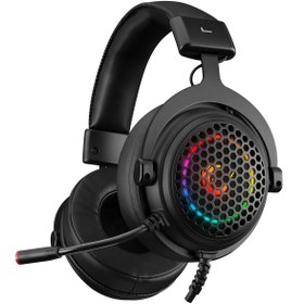 Resim Rampage Majesty Siyah Rgb Led 7.1 Surround Sound System Gaming Mikrofonlu Oyuncu Kulaklığı 