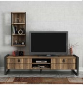 Resim Dekorister Exclusive Lost Metal Tv Ünitesi Ceviz 