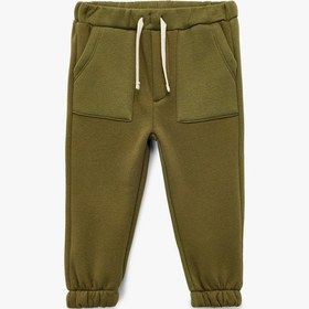 Resim Koton Beli Bağcıklı Cep Detaylı Jogger Eşofman Altı Haki 6wmb40116tk Haki 