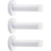 Resim Zemin Koruması İçin Ağır Hizmet Tipi Kapı Stoperi 3'lü Paket Beyaz 