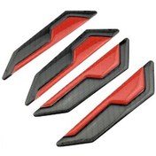 Resim Kırmızı Mükemmel Araba Yansıtıcı Çıkartmalar Çıkarılabilir Evrensel Güvenlik Uyarısı 