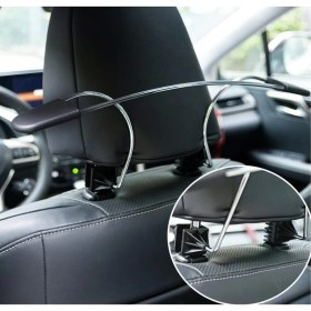 Resim Woodhub Tüm Araçlara Uyumlu Üniversal Oto Araç Koltuk Arkası Elbise Askısı Krom Kıyafet Askılığı 