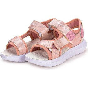 Resim Kiko Kids 333 Hologram Cırtlı Kız Çocuk Sandalet Ayakkabı Pudra 