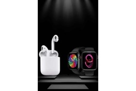 Resim İlkyaz Fashion 2025 Model Akıllı Saat ve 2.nesil Tws Bluetooth Kulaklık Anc Özelliği Amoled Ekran Ilkyz-Krgrs3 