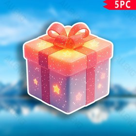 Resim Adet 5 Hediye Kutusu Yıldız Karakterli Renkli Vinil Dekor - Tuvalet Stickerları, Renkli Kelebekler ve Çiçekler Tuvalet Stickerı, Banyo Yenileme Karo Stickerları, Kendinden Yapışkanlı Dekor, Ev Aksesuarları, Noel Süslemeleri 
