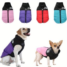 Resim Sonbahar ve Kış Rahat İşlemeli Popüler Tarz Köpek Montu, Hafif Sıcak Kolay Giyilebilir Evcil Hayvan Montu Tüm Boyutlar İçin, Evcil Hayvan Giyim, Evcil Hayvan Modası, Evcil Hayvan Montu, Evcil Hayvan Palto 