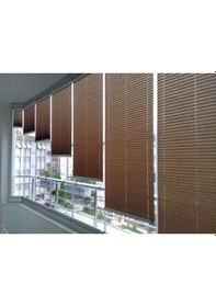 Resim K.rengi 09-05 Plise Perde - Katlanır Cam Balkon Perdesi Kahverengi 