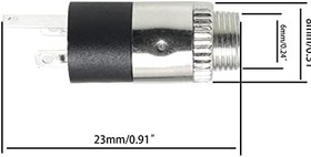 Resim 10 adet 3,5 mm Kulaklık Soketi PJ-392 Gümüş Dişi Kulaklık Stereo Jak Panel Montaj Konektörü 