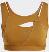 Resim Adidas Hr9733 Powerimpact Luxe Medium Kahverengi Kadın Sporcu Sütyeni 001 