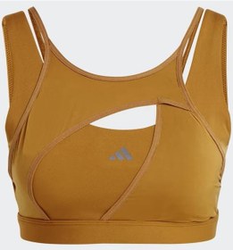 Resim Adidas Hr9733 Powerimpact Luxe Medium Kahverengi Kadın Sporcu Sütyeni 001 