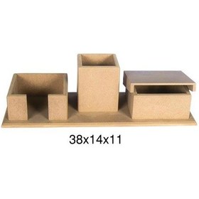 Resim 3 Lü Takım Kalemlik Ahşap Mdf Obje F778 