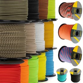 Resim 30m,50m.4mm Örgülü Halat, El Yapımı DIY Halat, Açık Hava, Yürüyüş, Örgüleme, Kamp Sporları ve Açık Hava Malzemeleri için Uygun 