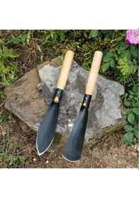 Resim Büro Yazlık Ev Ofis Hobi Bahçesi İçin 2adet Ahşap Saplı El Aletleri Seti 