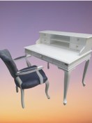 Resim Bengimobilya Çalışma Masa-Kelebek Berjer Lükens Aslan Ayak Model Takım Lake Be Beyaz 