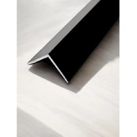 Resim Nalbur Bakkal Alüminyum Köşe Profili Alüminyum Köşebent Siyah L Profil 2 cm x 2 cm Ölçü Seçiniz 