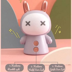 Resim Bla Group Sevimli Kawai Şarjlı Kablosuz Çocuk Masa Lambası Rgb Sarı 