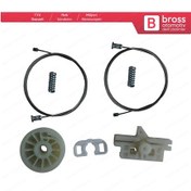 Resim Grande Punto Evo 199 için Ön Sol Cam Kriko Tamir Seti 51723318 N11.7433 