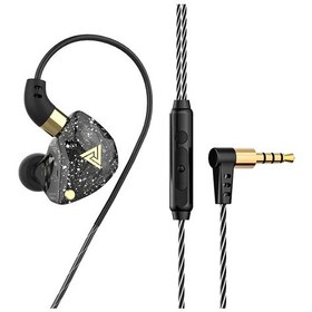 Resim Lasonstiges Siyah Qkz Sk8 Kablolu Kulaklık Hıfı Dinamik Stereo Ağır Bas 3.5mm Aux Kulak İçi Monitör Kulaklık Oyunu Spor Müzik Kulaklık Mıc İle 