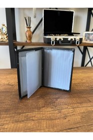 Resim EFE DERİ Kedi Baskılı Deri Dikişli Araç Ruhsat Kılıfı Kabı Oto Ruhsatlık Araba Ruhsat Koruyucu 