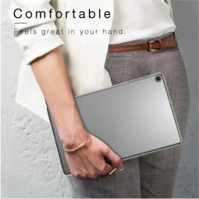 Resim Lenovo Tab M10 Plus 3.nesil 10.6 Inç TB-125F - TB-128F Uyumlu Kılıf Esnek Şeffaf Silikon Transmitter 