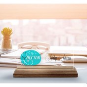 Resim Bk Gift Kişiye Özel İsimli Doktor Temalı Ahşap Tabanlı Akrilik Masa İsimliği-6, Ofis Dekoru, Mesleki Hediye, Ofis Hediyeleri Kobitmeyen137893 Bk Gift 