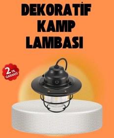 Resim Bfs Çam Kozalağı Şekilli Retro Kamp Gece Lambası Çok Renkli 