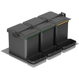 Resim Starax Antrasit Çekmece İçi Çöp Kovası Otomatik S-2555-A 