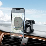 Resim Hoco Manyetik Telefon Tutucu Orta konsol 4,5-7 inç Açısı Ayarlanabilir iPhone Uyumlu 