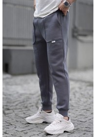 Resim Madmext Füme Kargo Cep Basic Eşofman Altı 6527-füme Füme 