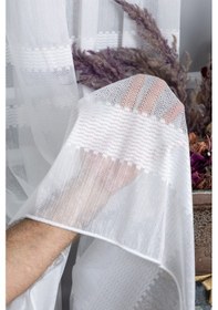 Resim Keten Arthur 1/2.5 Normal Pileli Ütü İstemez Kırışmaz Yeni Sezon Salon Oda Tül Perdesi Ekru 